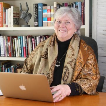 Photo of author Sherry Christie in her office